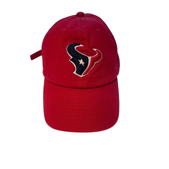 Houston Texans Forty-Seven Brand Hat Cap Red OS Adjustable Unstructured NFL Logo - Picture 1 of 5